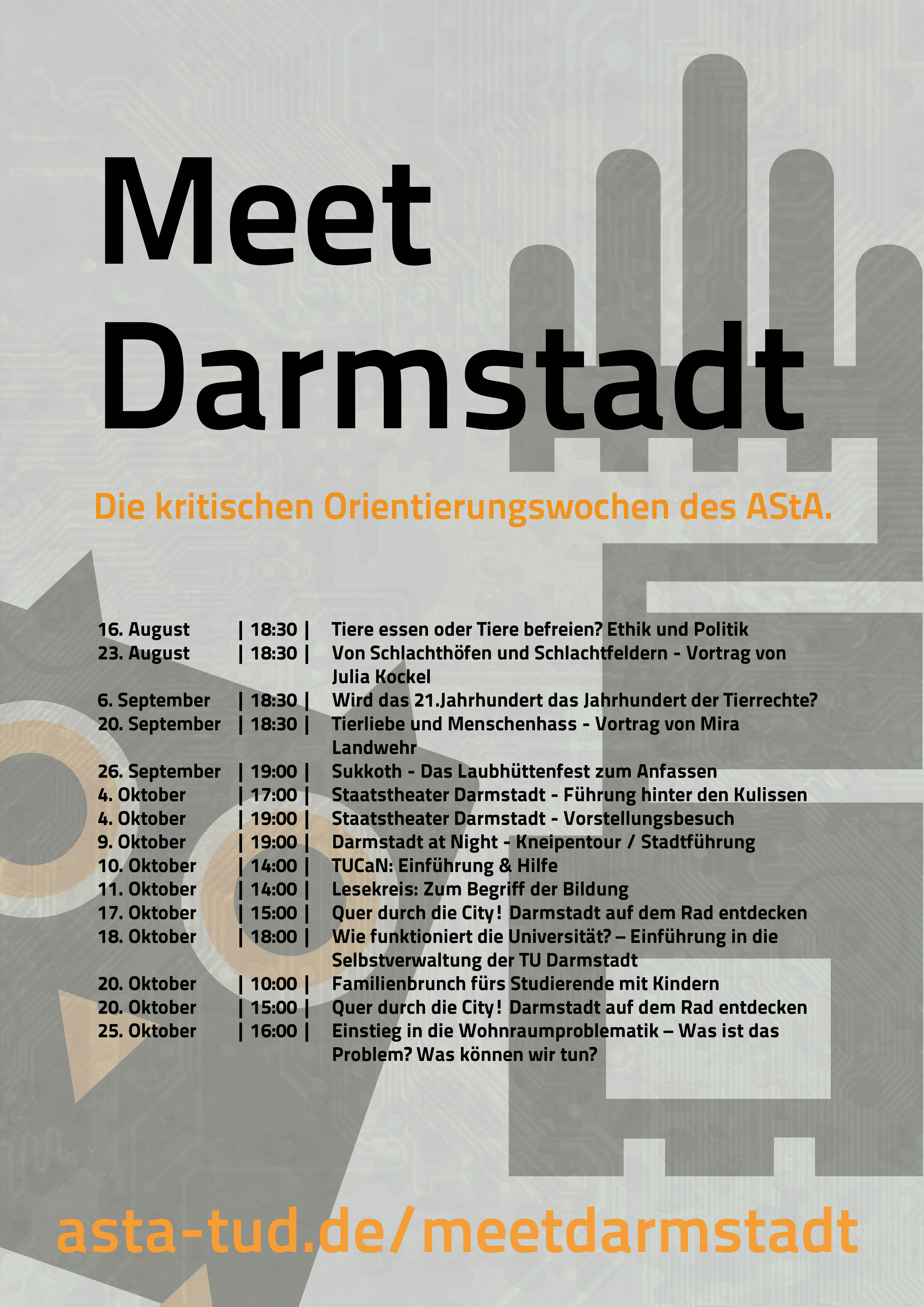 Meet Darmstadt - Plakat Meet Darmstadt - Plakat