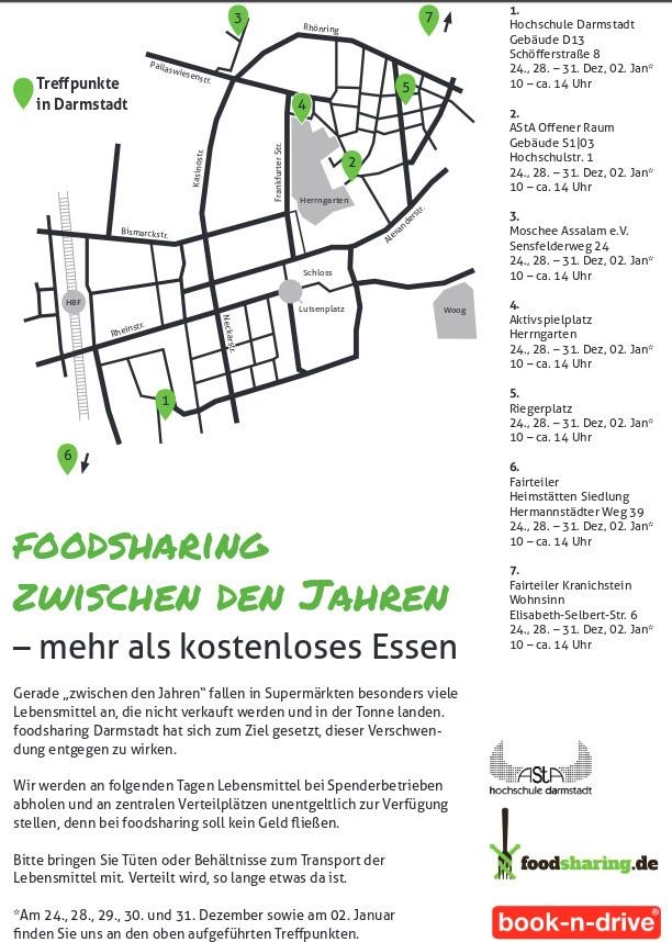 Flyer Foodsharing Weihnachtsaktion 2015