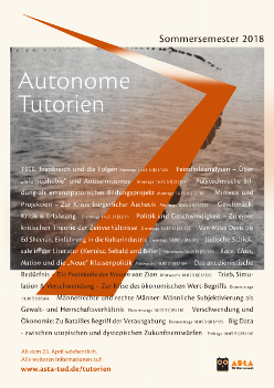 Plakat Autonome Tutorien SS18